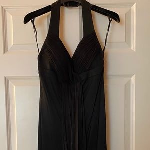 VERSACE Sz P Blk Halter Vintage Cocktail Dress